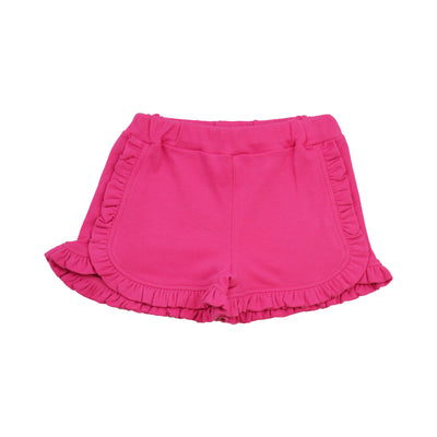 Luigi Ruffle Knit Shorts | Hot Pink
