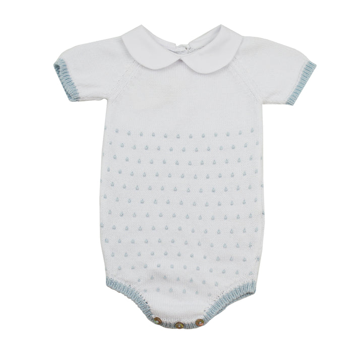 Mi Lucero Dot Sweater Bubble | Blue & White