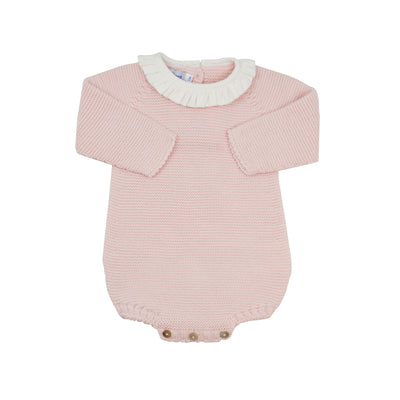 Mi Lucero Ruffle Collar Sweater Bubble | Pink