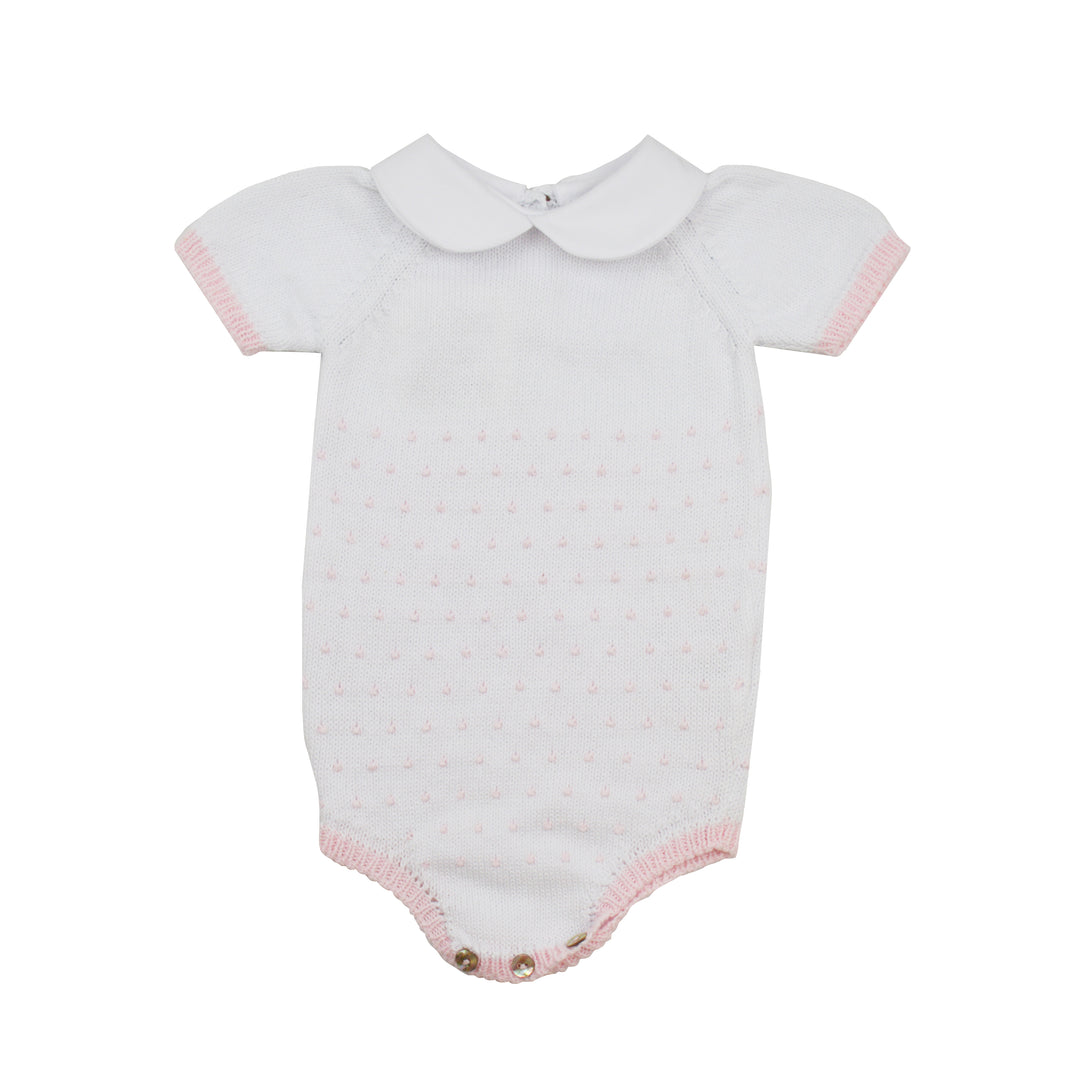 Mi Lucero Dot Sweater Bubble | Pink & White