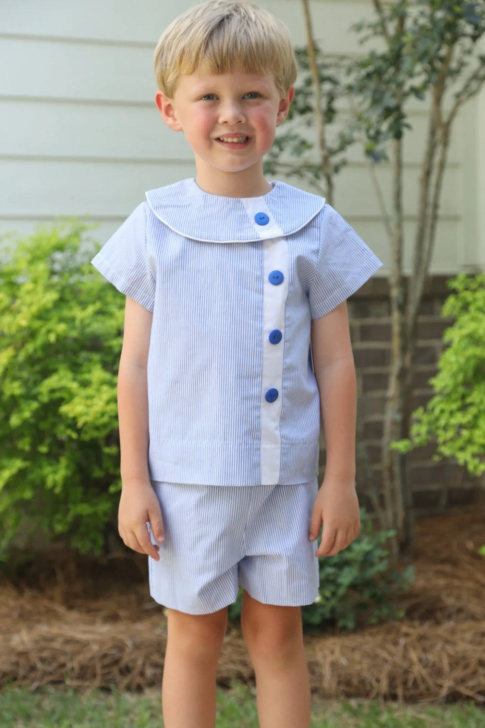 Angels & Company Edward Set | Blue Stripe