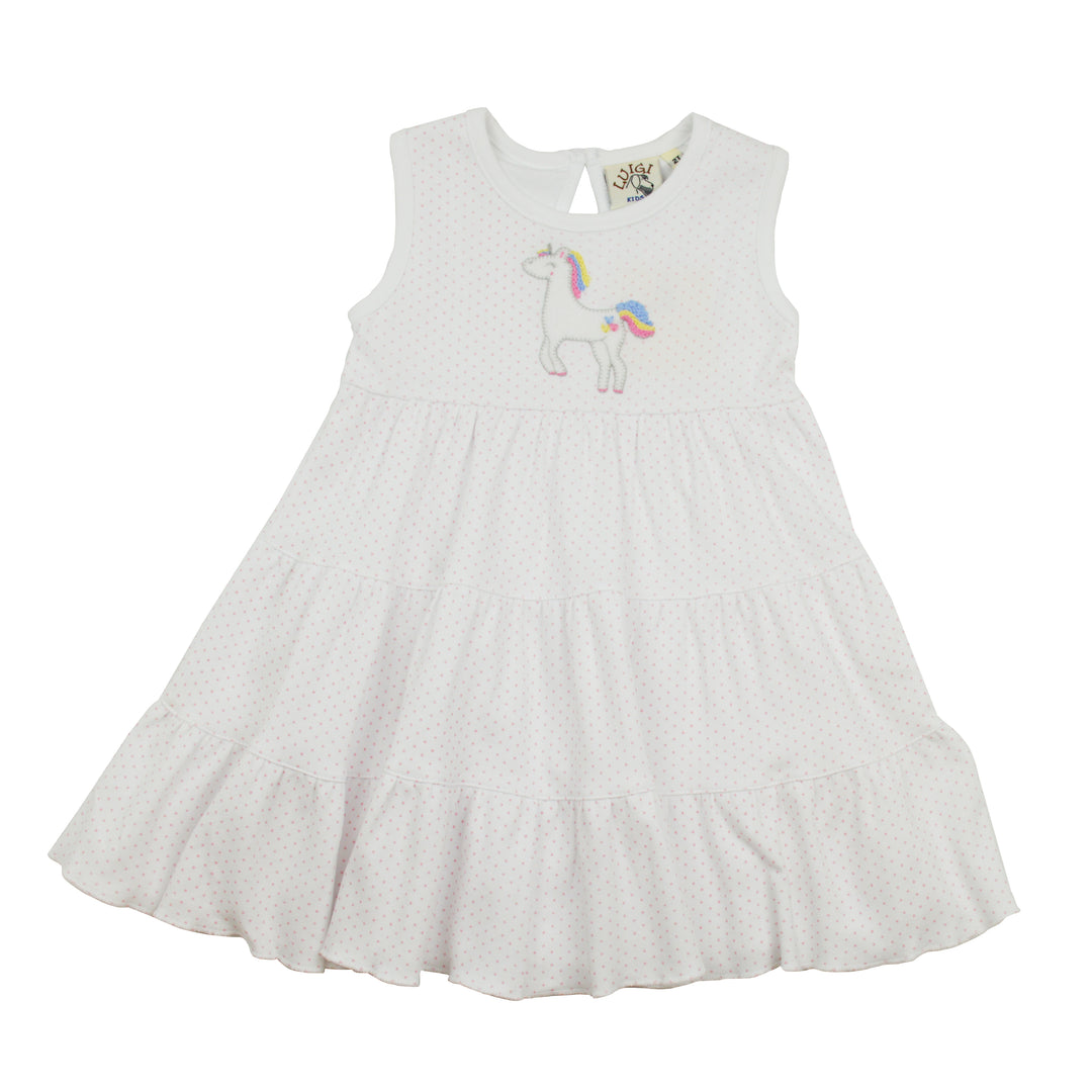 Luigi Unicorn Tiered Dress