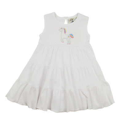 Luigi Unicorn Tiered Dress
