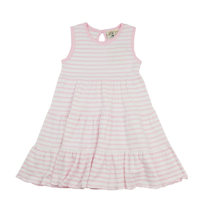 Luigi Tiered Twirl Dress | Light Pink