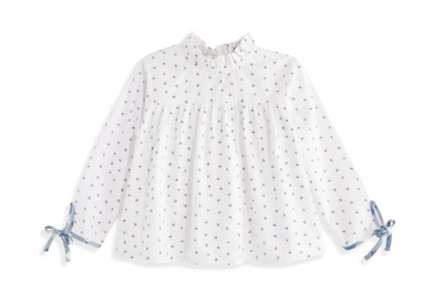 bella bliss Ruffled Turner Blouse | Dainty Berry