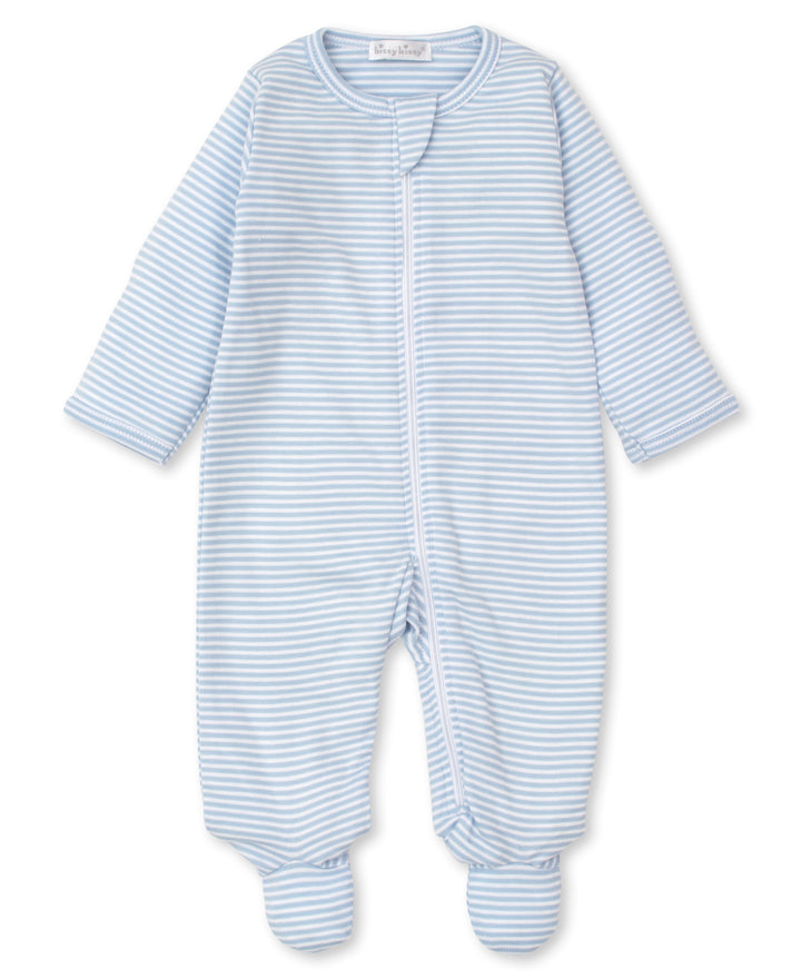 Zipper Footie | Stripes (more colors available)