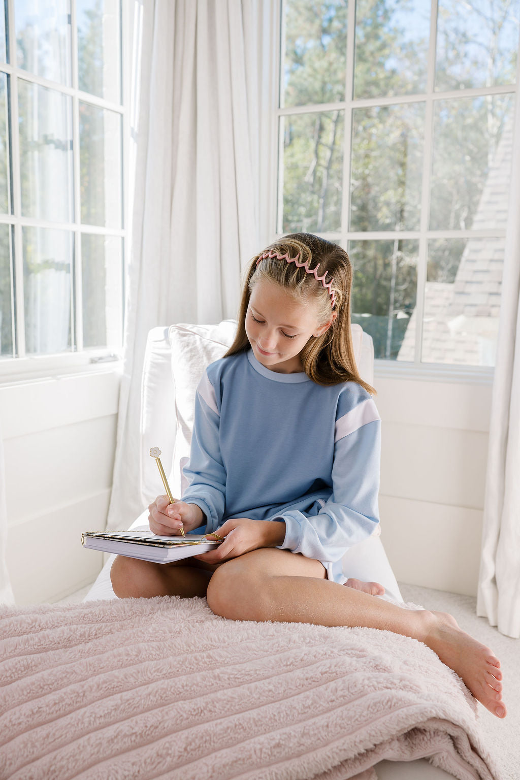 Ellie Everyday Set | Lake Blue Knit - PRE-SALE
