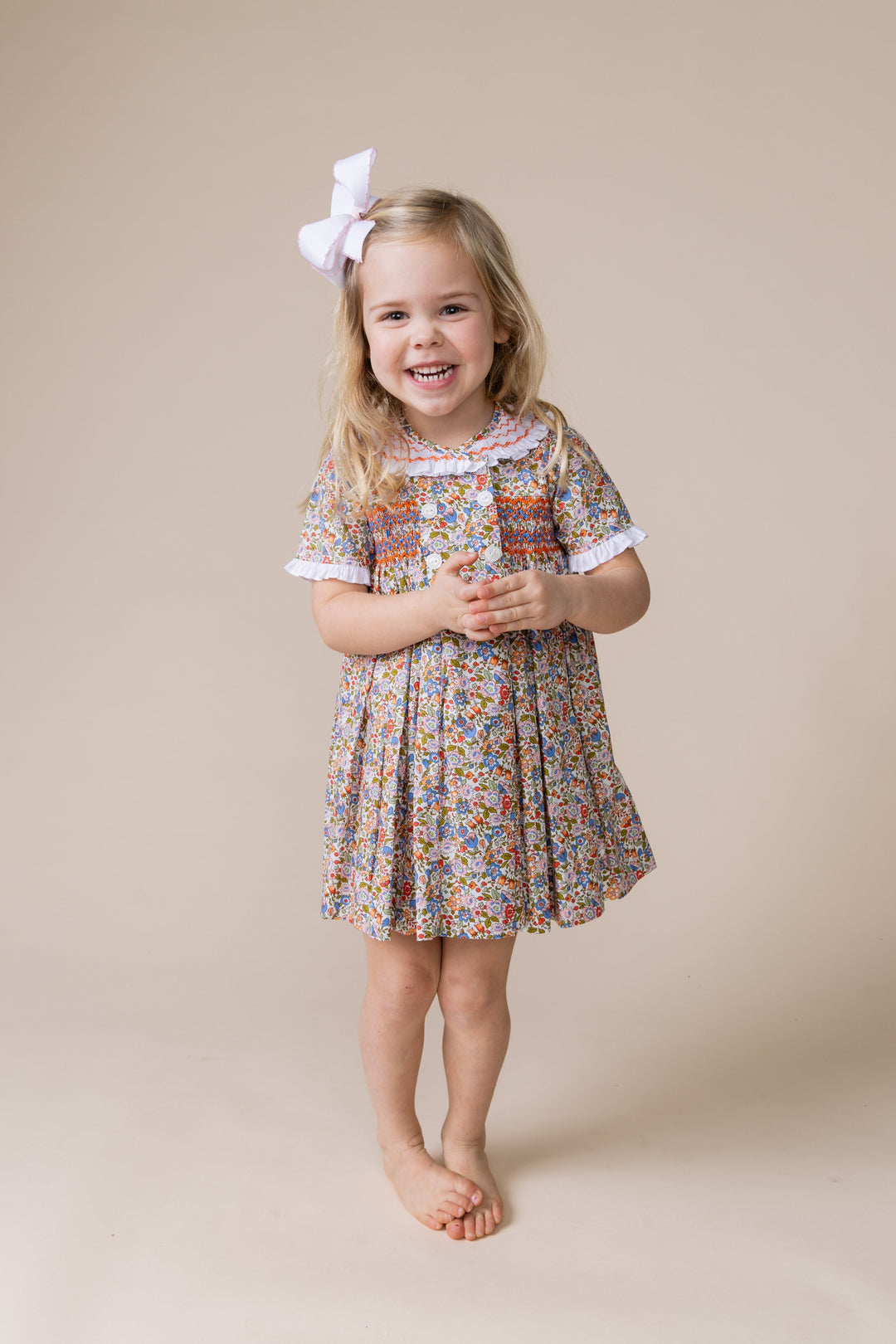 Elsie Dress | Pheasant Floral- PRE-SALE