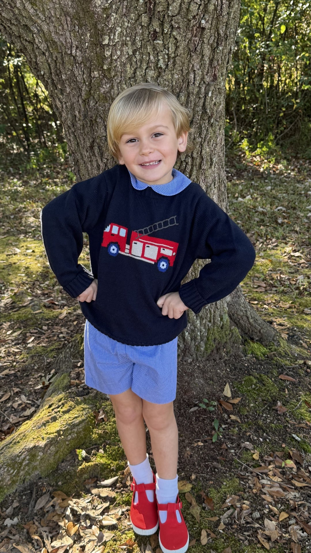 Cozy Up Sweater | Firetruck - PRE-SALE