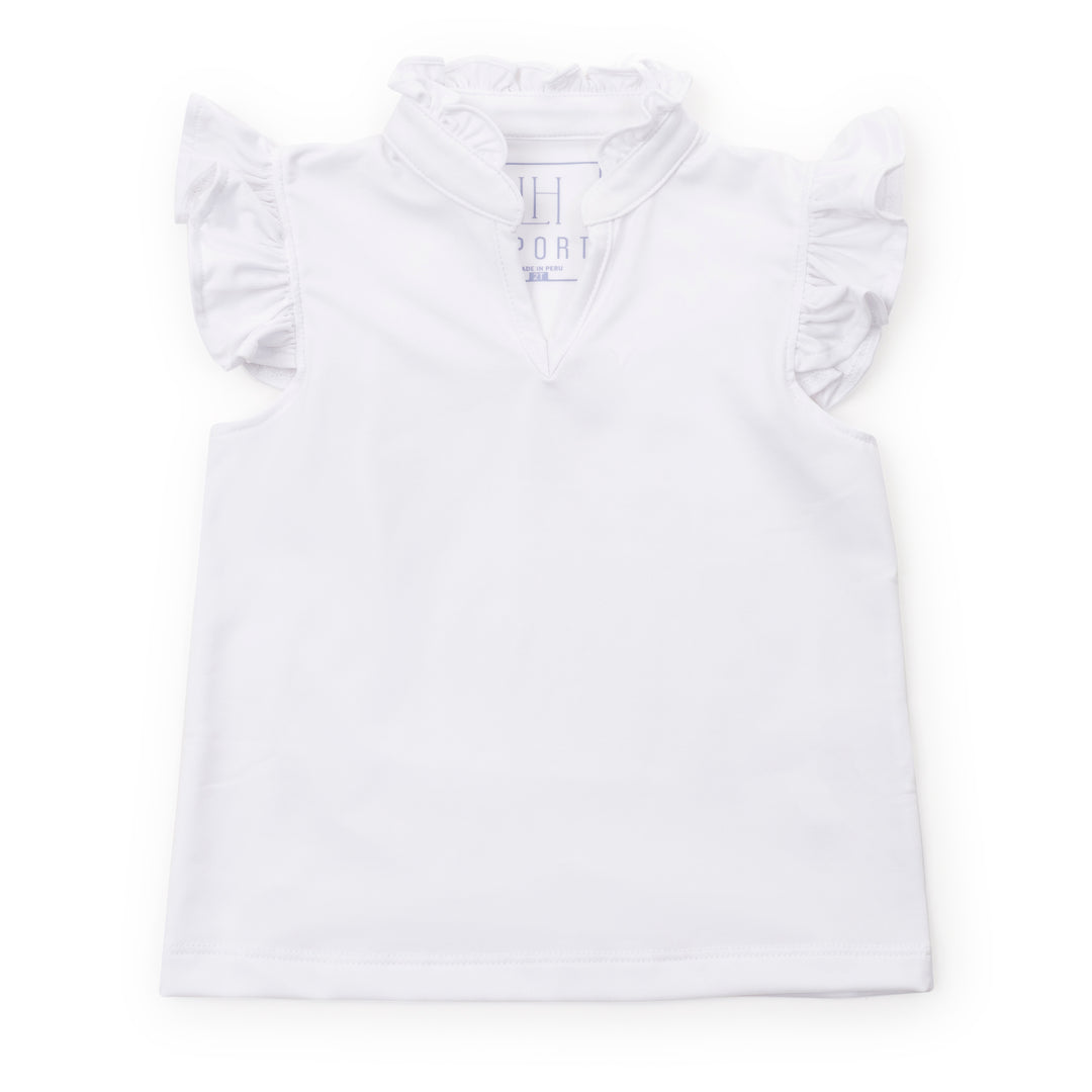 Lila + Hayes Ellie Performance Shirt | White