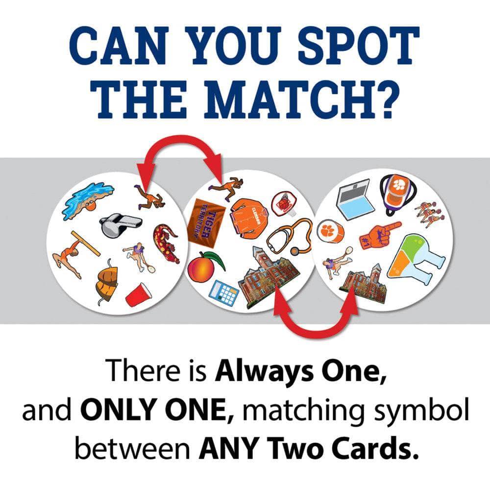 Spot It! Card Game | Clemson Tigers