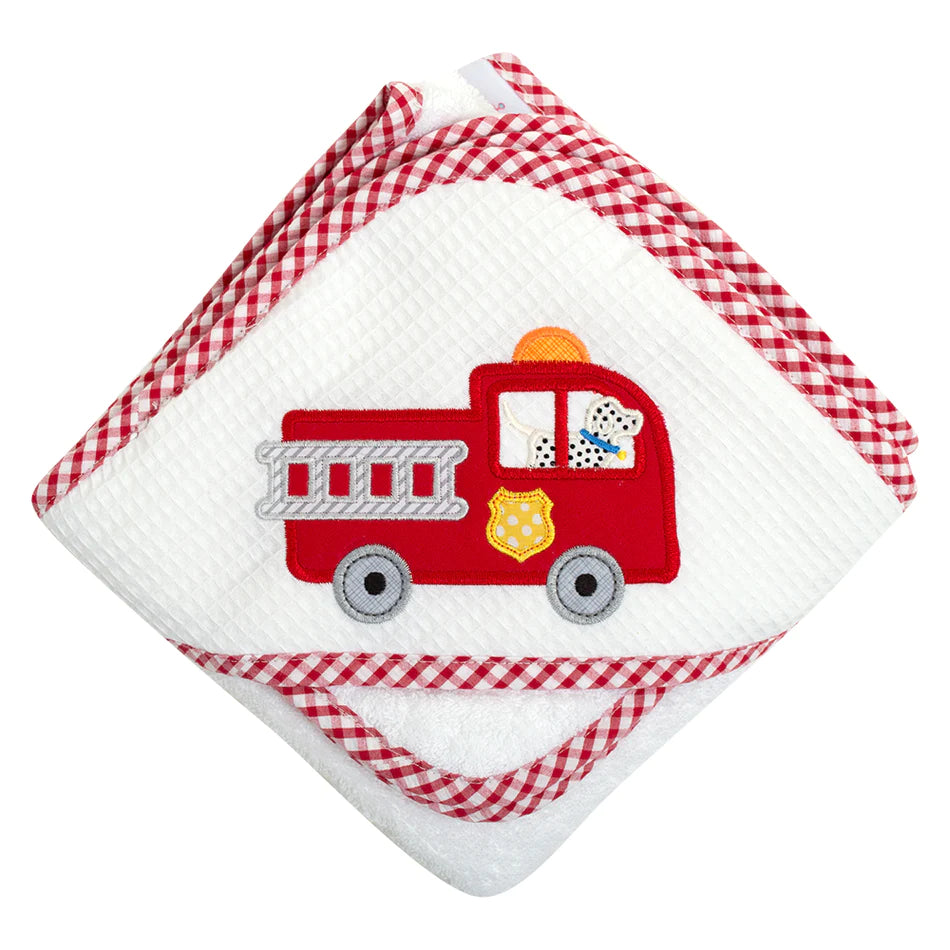 3 Marthas Hooded Towel Set | Firetruck