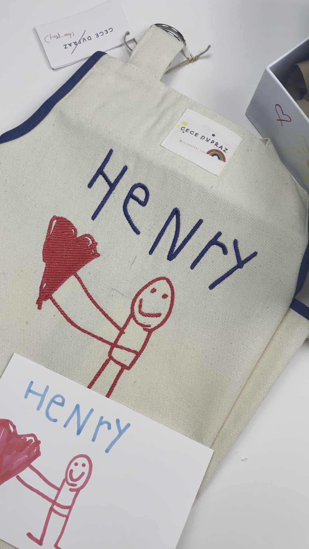 Draw Your Own Apron Gift Set