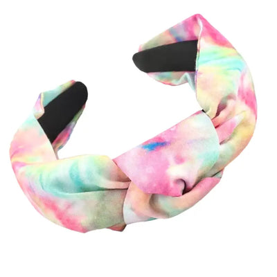 Lolo Rainbow Tie Dye Knot Headband