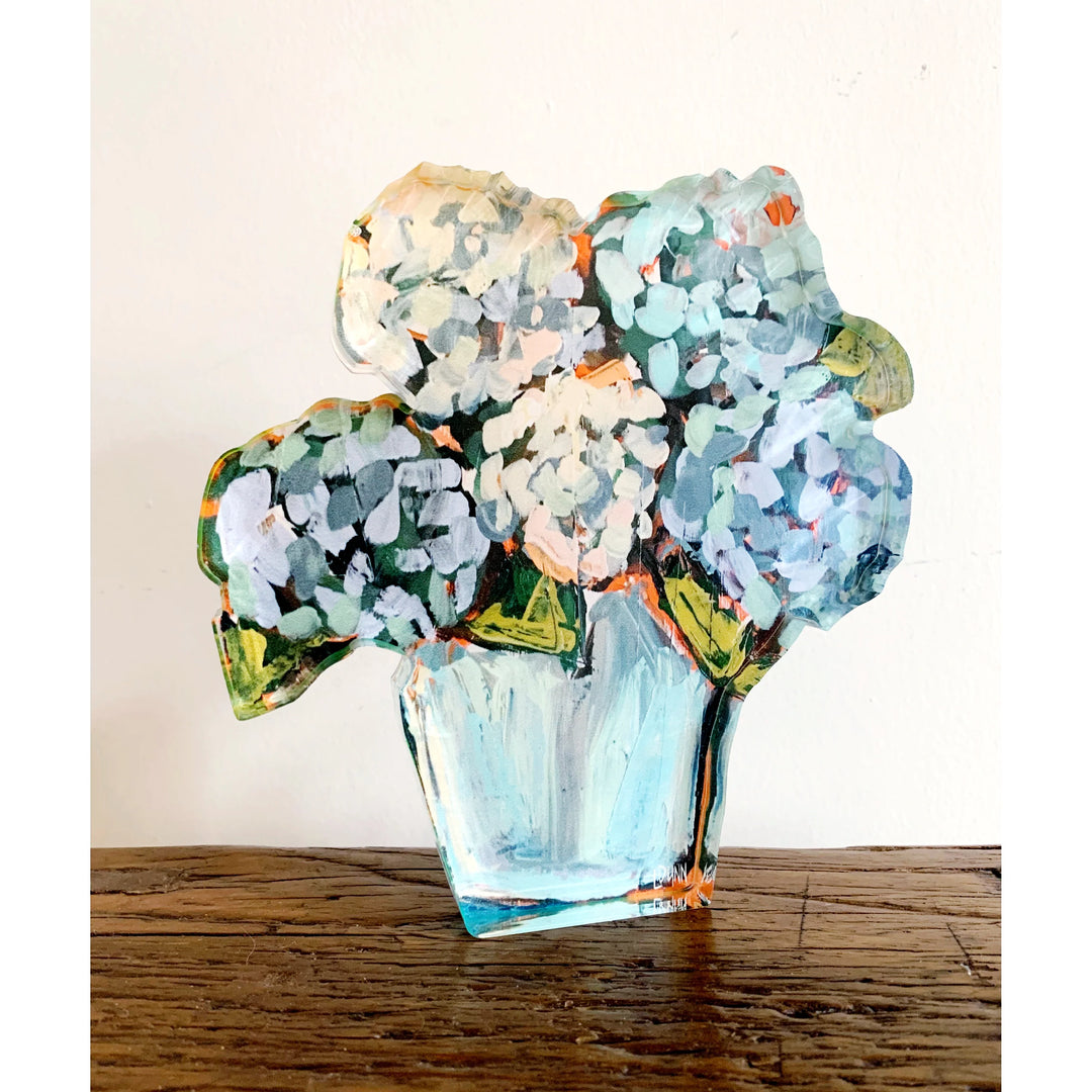 Acrylic Bloom Block | Blue Hydrangea - Large