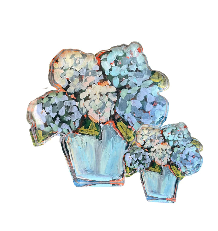 Acrylic Bloom Block | Blue Hydrangea - Large