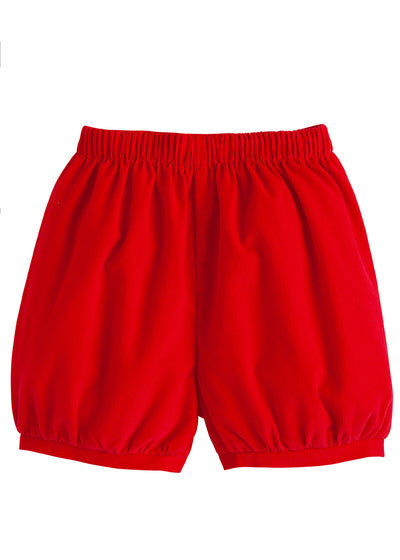 Little English Banded Shorts | Red Corduroy