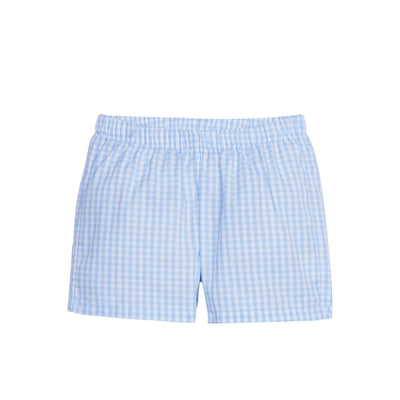 Little English Basic Shorts | Airy Blue Plaid