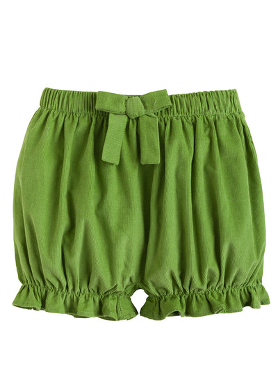 Little English Bow Bloomers | Sage Green Corduroy