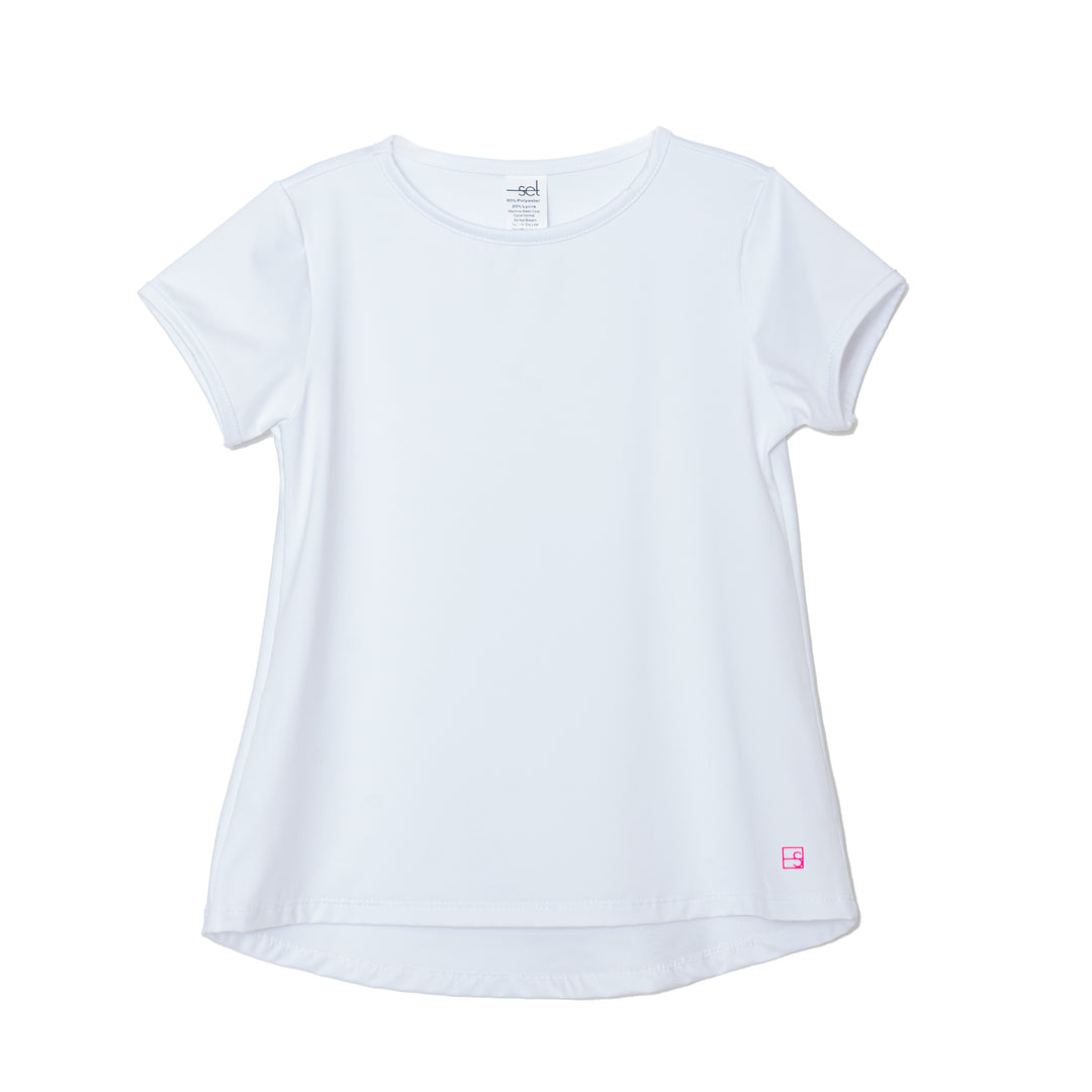 SET Athleisure Bridget Basic T | White Athleisure