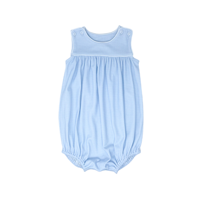 Lullaby Set Charming Bubble | Blue Mini Gingham Knit