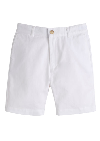 Little English Classic Shorts | White Twill