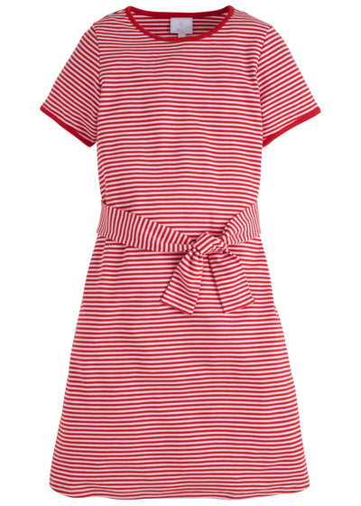 Little English Hugg Dress | Red Stripe