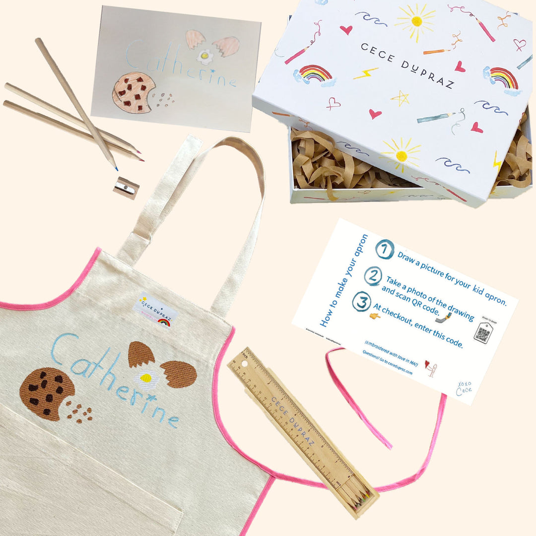 Draw Your Own Apron Gift Set