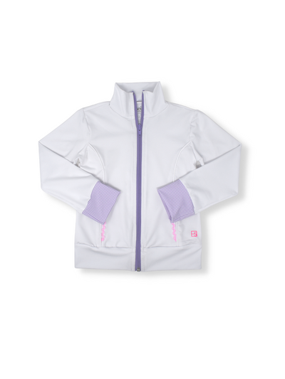 SET Athleisure Juliet Jacket | With with Lavender Mini Gingham