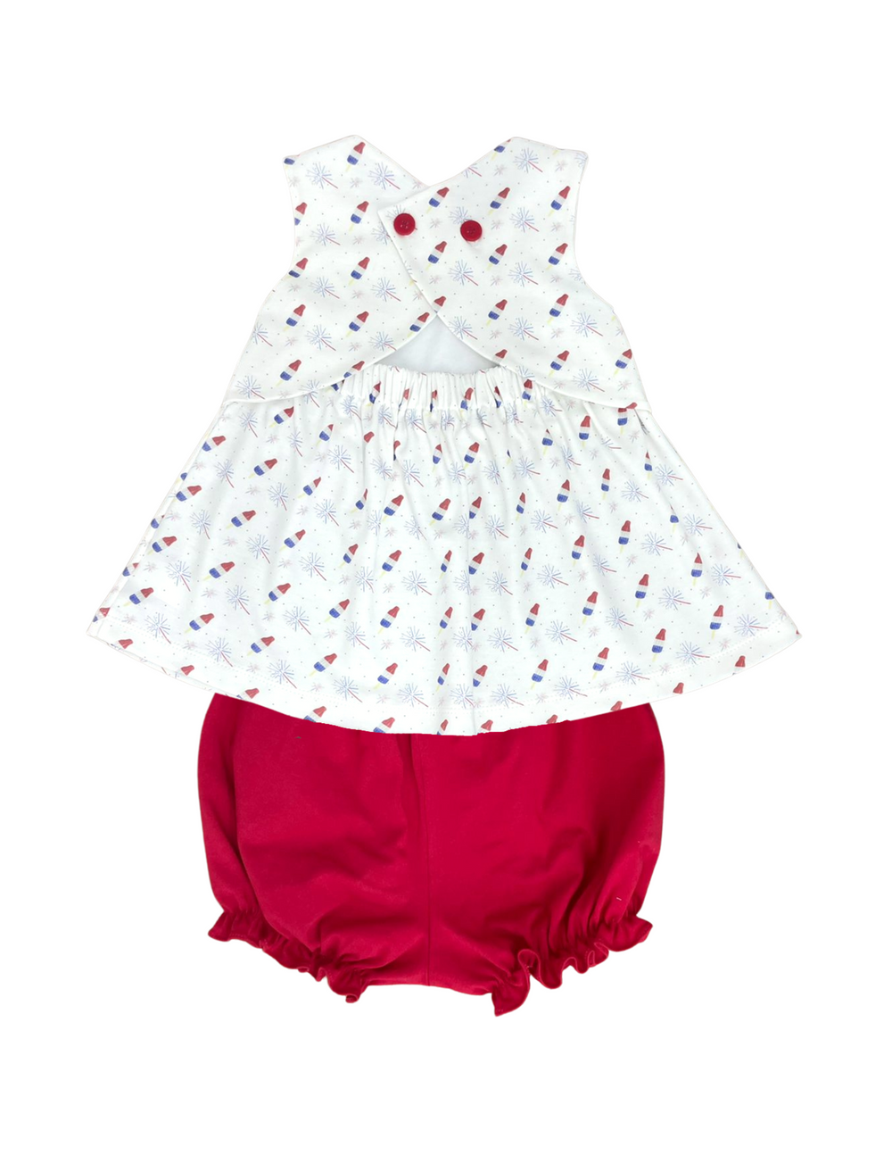 James & Lottie Sophia Bloomer Set | Patriotic Popsicle Pima