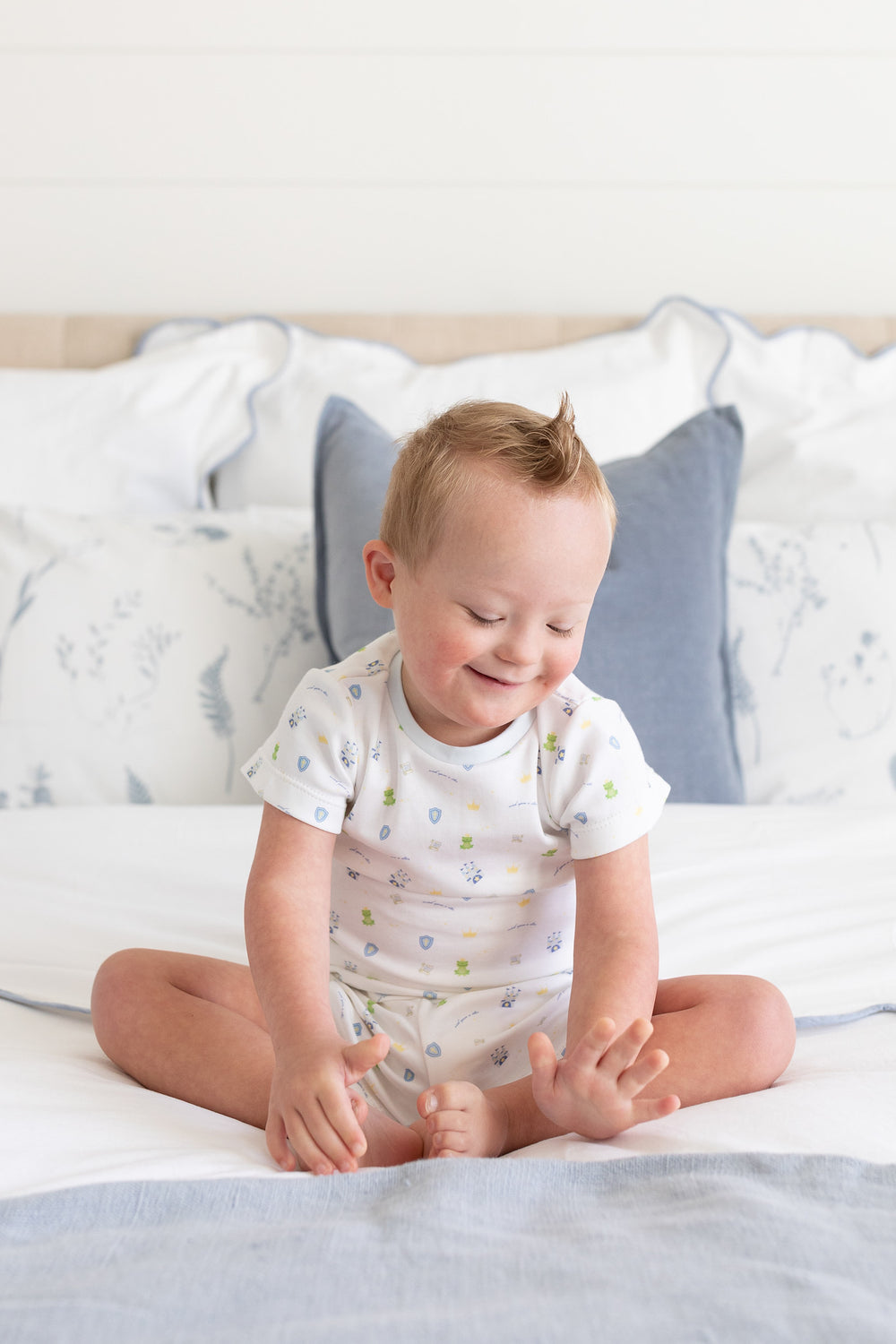 Lullaby Set Landon Short PJ Set | Frog Prince