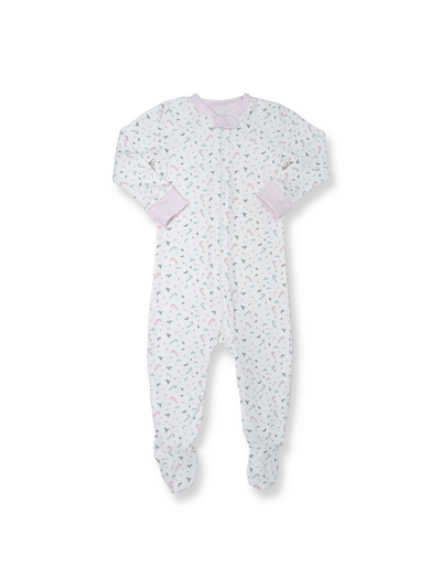 Lullaby Set Zipper Pajama | Holly & Candy Cane