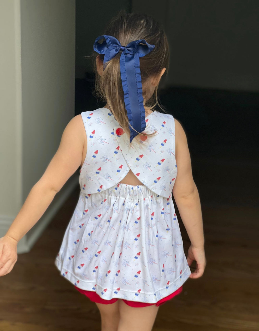 James & Lottie Sophia Bloomer Set | Patriotic Popsicle Pima
