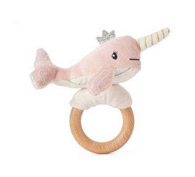 Elegant Baby Plush Rattle | Narwhal