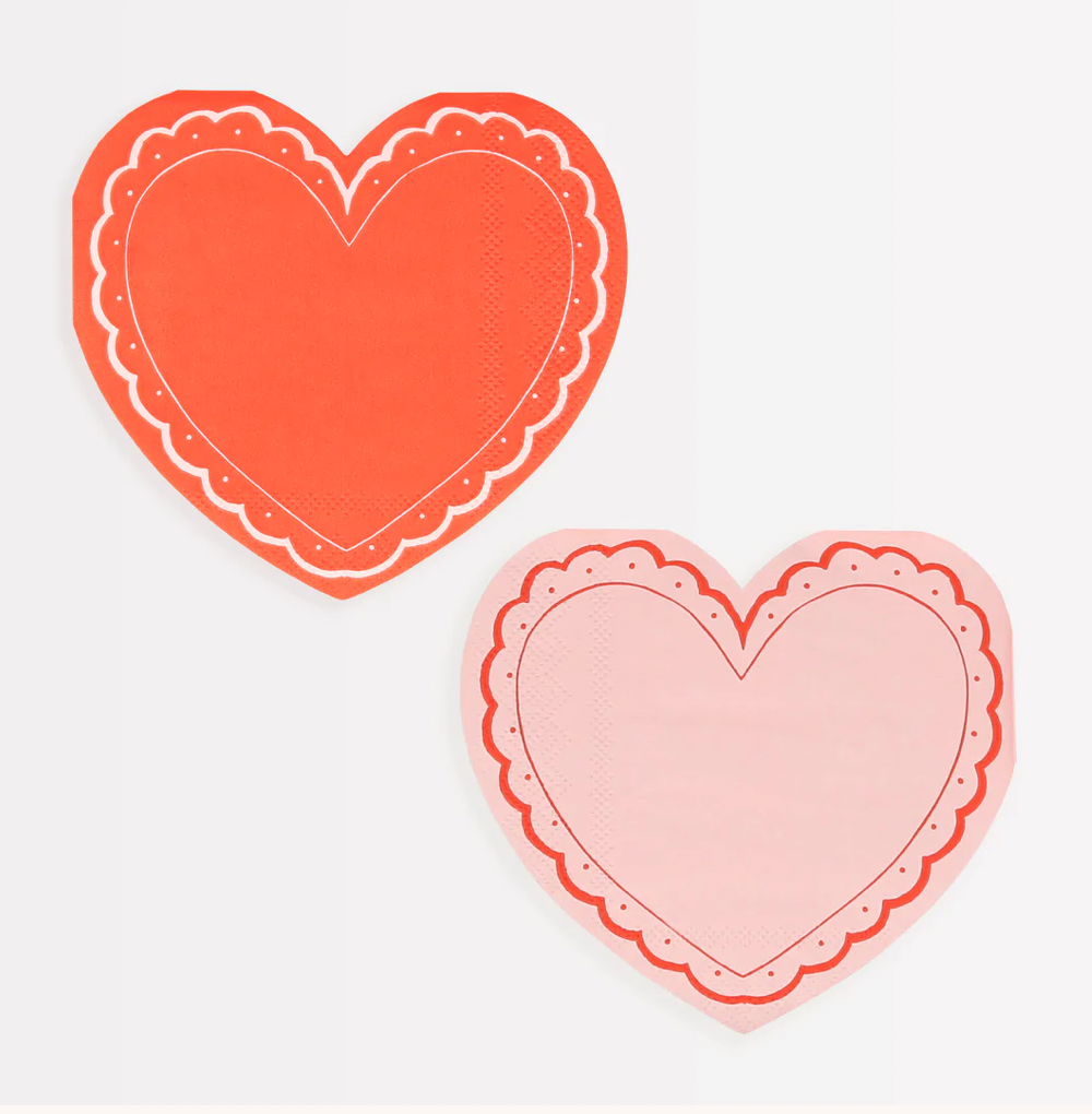 Meri Meri Lacy Heart Napkins