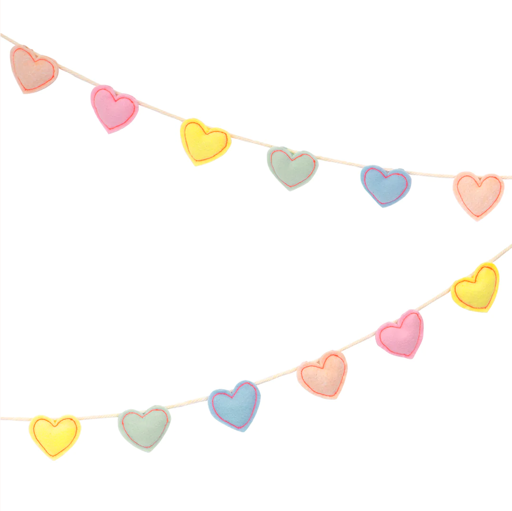 Meri Meri Felt Heart Garland