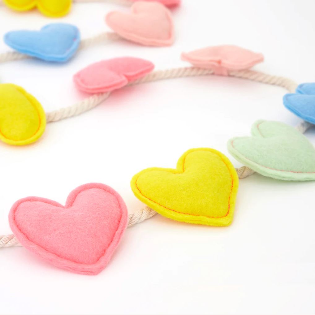 Meri Meri Felt Heart Garland