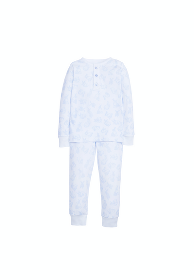 Little English Printed Pajamas | Blue Bunny