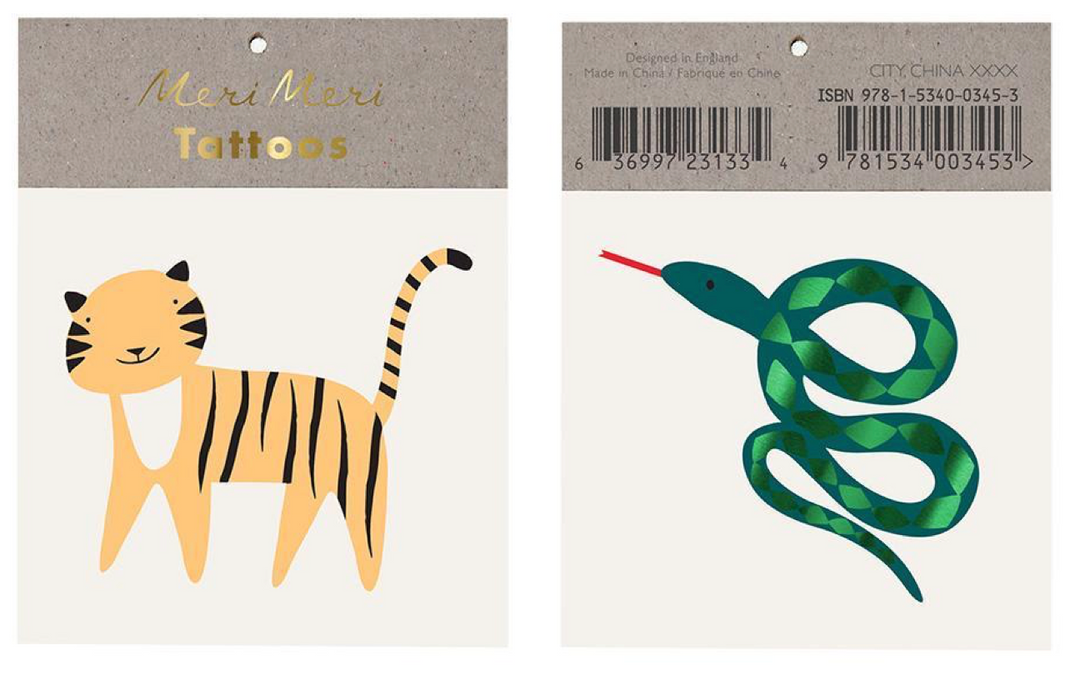 Temporary Tattoos (more designs available)