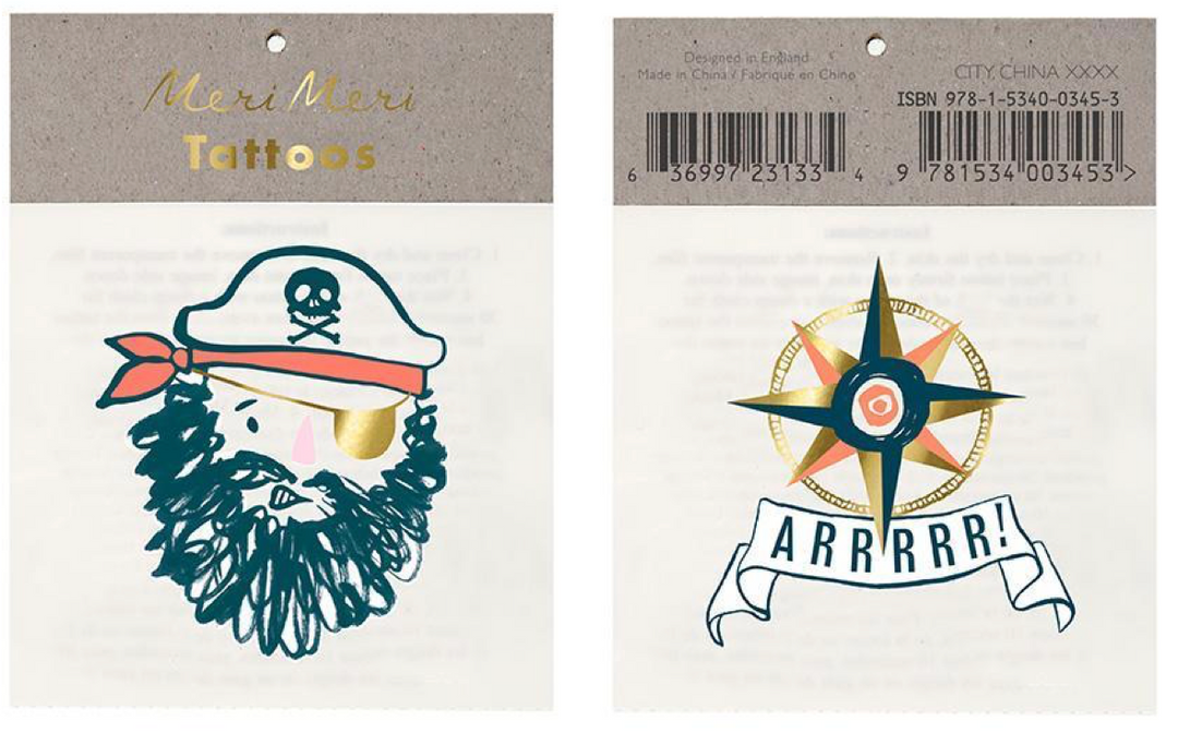 Temporary Tattoos (more designs available)