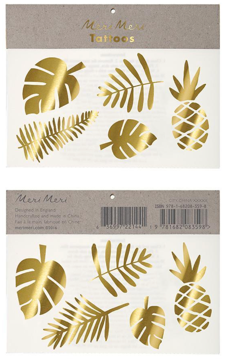 Foil Temporary Tattoos (more designs available)