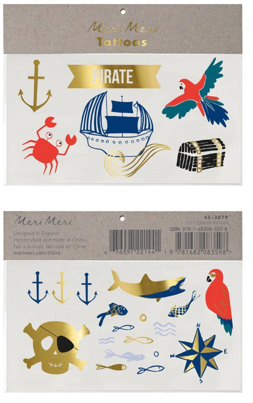 Foil Temporary Tattoos (more designs available)