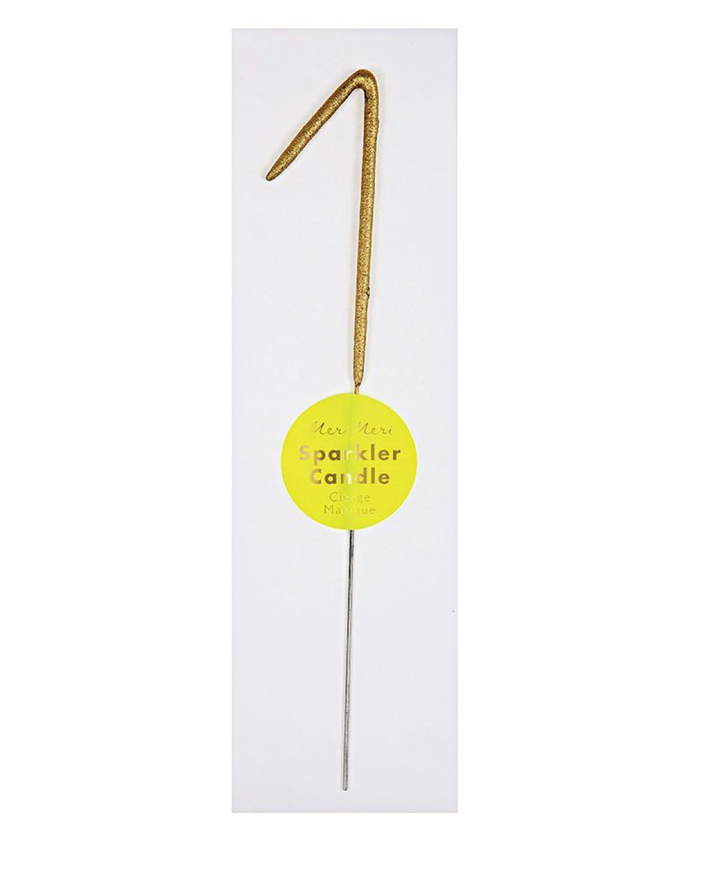 Sparkler Number Candle