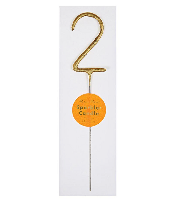 Sparkler Number Candle