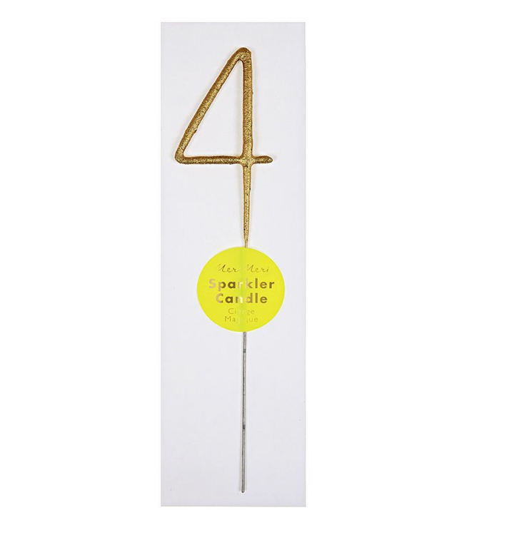 Sparkler Number Candle