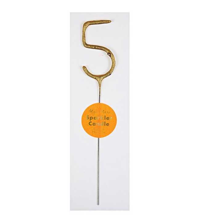 Sparkler Number Candle