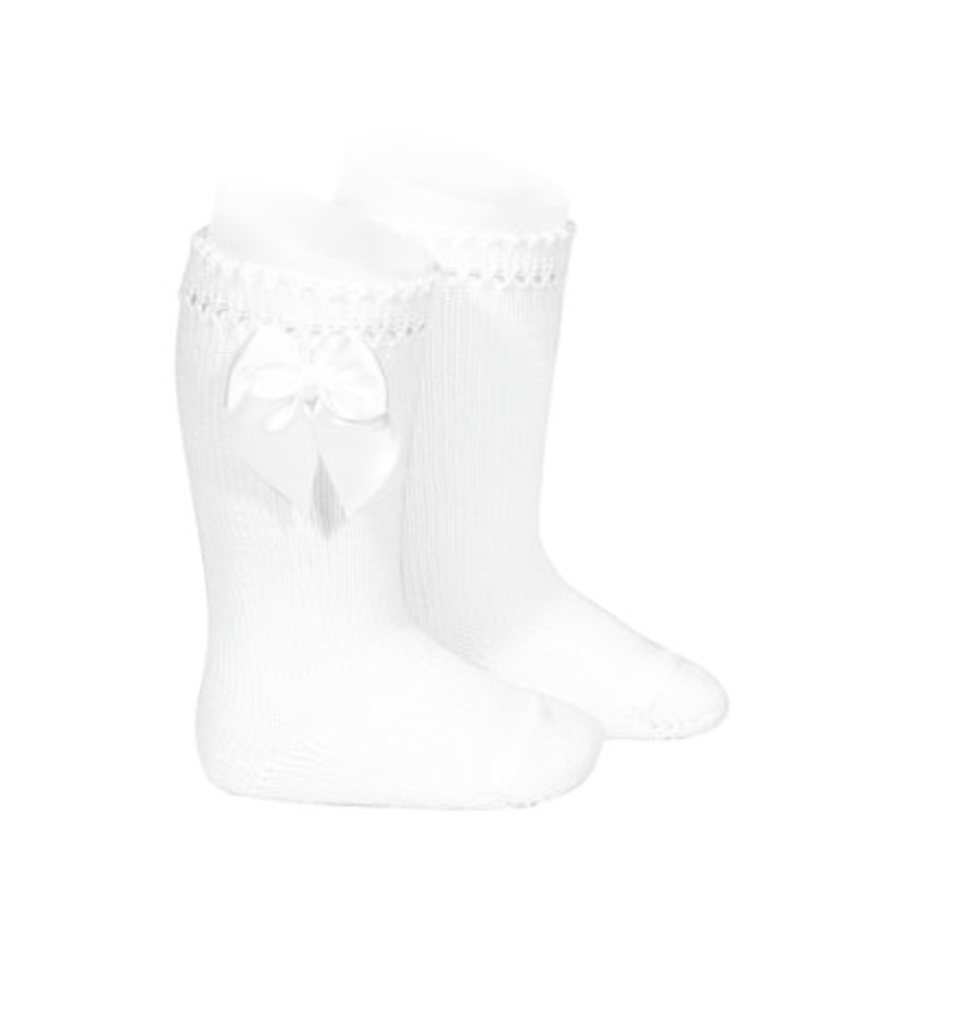 Perle Knee-High Socks with Bow (more colors available)