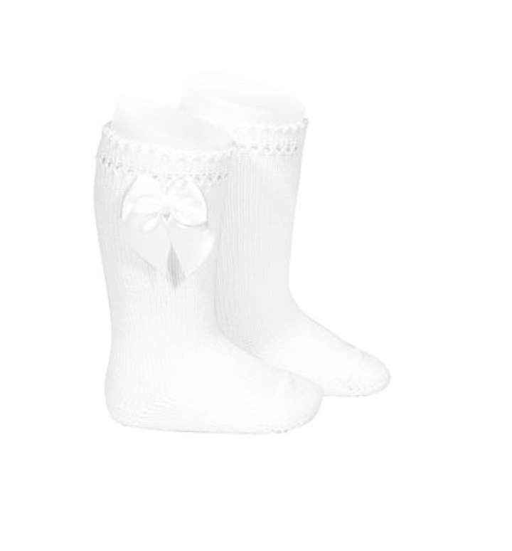 Perle Knee-High Socks with Bow (more colors available)