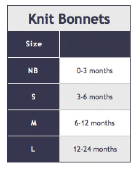 Knit Bonnet (more colors and designs available)