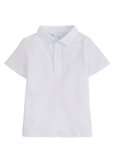 Little English Short-Sleeve Polo | White